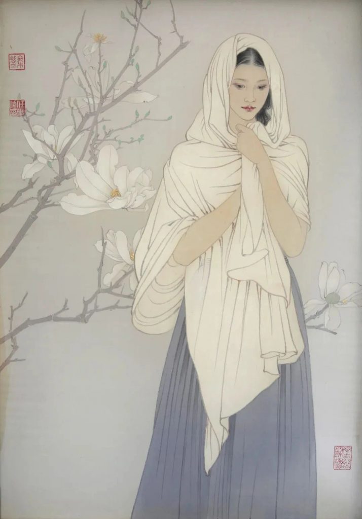 《花开时节》40X60CM 2015年 绢本设色